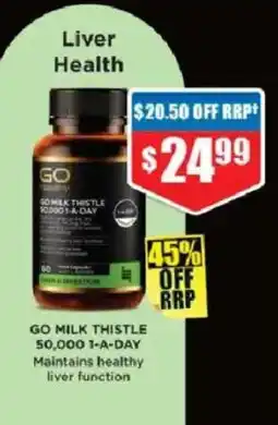 Chemist Warehouse Go Milk Thistle 50,000 1-A-Day offer