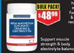Chemist Warehouse Ethical Nutrients Mega Magnesium Glycinate Creatine & Electrolytes offer