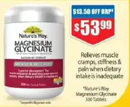 Chemist Warehouse Nature's Way Magnesium Glycinate offer