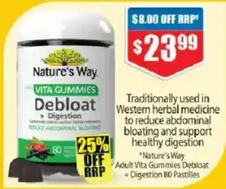 Chemist Warehouse Nature's Way Adult Vita Gummies Debloat + Digestion offer