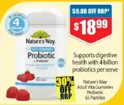 Chemist Warehouse Nature's Way Adult Vita Gummies Probiotic offer