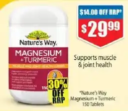 Chemist Warehouse Nature's Way Magnesium + Turmeric offer