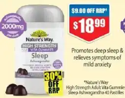 Chemist Warehouse Nature's Way High Strength Adult Vita Gummies Sleep Ashwagandha offer