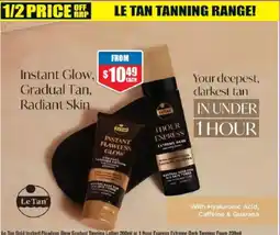 Chemist Warehouse Le Tan Instant Flawless Glow Gradual Tanning Lotion offer