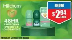 Chemist Warehouse Mitchum Deodorant Range offer