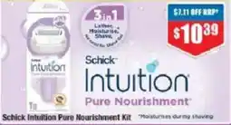 Chemist Warehouse Schick Intuition Pure Nourishment Kit offer