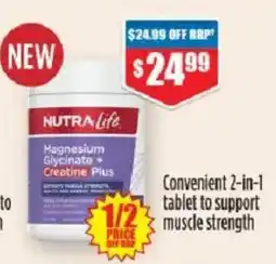 Chemist Warehouse NutraLife Magnesium Glycinate + Creatine Plus offer