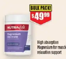 Chemist Warehouse Nutra-Life Magnesium Glycinate offer