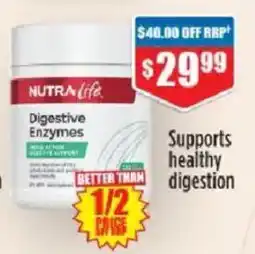 Chemist Warehouse NutraLife Digestive Enzymes offer