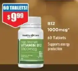 Chemist Warehouse Healthy Care Vitamin B12 offer