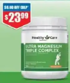 Chemist Warehouse Healthy Care Ultra Magnesium Triple Complex offer