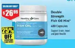 Chemist Warehouse Healthy Care Double Strength Fish Oil Mini offer