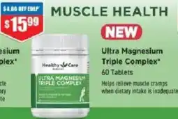 Chemist Warehouse Healthy Care Ultra Magnesium Triple Complex offer