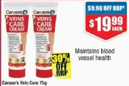 Chemist Warehouse Caruso's Vein Care Cream offer