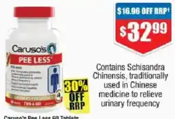 Chemist Warehouse Caruso's Pee Less offer