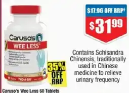 Chemist Warehouse Caruso's Wee Less offer