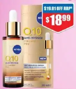 Chemist Warehouse Nivea Q10 Anti-Wrinkle Collagen Pro offer