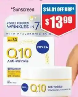 Chemist Warehouse Nivea Q10 Anti-Wrinkle offer