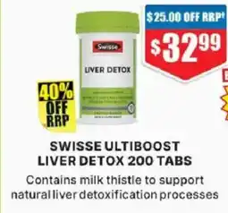 Chemist Warehouse Swisse Ultiboost Liver Detox offer