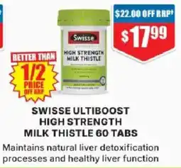 Chemist Warehouse Swisse Ultiboost High Strength Milk Thistle offer