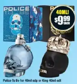 Chemist Warehouse Police To Be edp or King edt offer