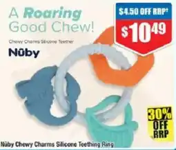 Chemist Warehouse Nuby Chewy Charms Silicone Teething Ring offer