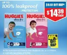 Chemist Warehouse Huggies ultra dry offer