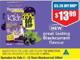 Chemist Warehouse Dymadon for Kids offer