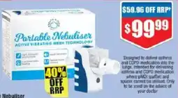 Chemist Warehouse Portable Nebuliser offer
