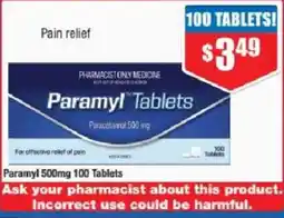 Chemist Warehouse Paramyl Tablets offer