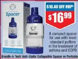 Chemist Warehouse Breath-A-Tech Anti-Static Collapsible Spacer offer