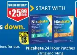 Chemist Warehouse Nicabate 24 Hour Patches offer