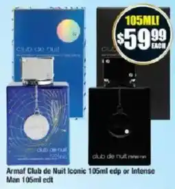 Chemist Warehouse Armaf Club de Nuit Iconic 105ml edp or Intense Man 105ml edt offer