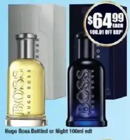 Chemist Warehouse Hugo Boss Bottled or Night 100ml edt offer