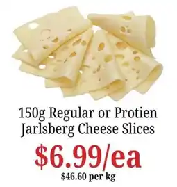 Farmer Jack's Jarlsberg Cheese Slices offer