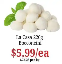 Farmer Jack's La Casa Bocconcini offer