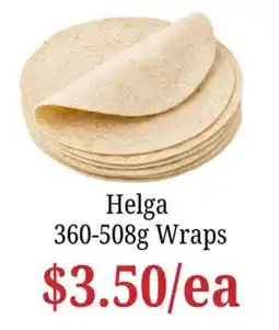 Farmer Jack's Helga Wraps offer