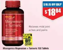 Chemist Warehouse Microgenics Magnesium + Turmeric offer