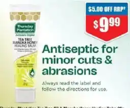 Chemist Warehouse Thursday Plantation Tea Tree Oil & Manuka Honey Healing Balm offer