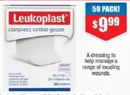 Chemist Warehouse Leukoplast compress cotton gauze offer