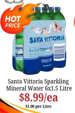 Farmer Jack's Santa Vittoria Sparkling Mineral Water offer