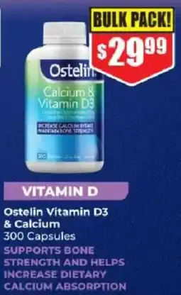 Chemist Warehouse Ostelin Vitamin D3 & Calcium offer