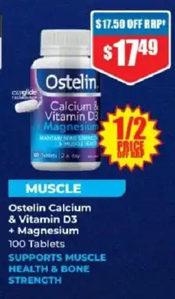 Chemist Warehouse Ostelin Calcium & Vitamin D3 + Magnesium offer