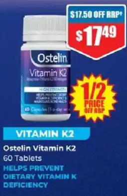 Chemist Warehouse Ostelin Vitamin K2 offer