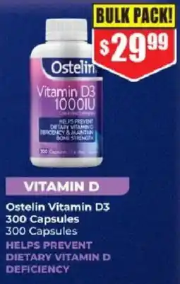 Chemist Warehouse Ostelin Vitamin D3 offer