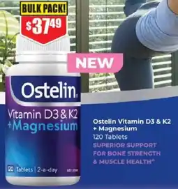 Chemist Warehouse Ostelin Vitamin D3 & K2 + Magnesium offer