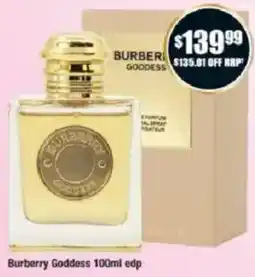Chemist Warehouse Burberry Goddess offer