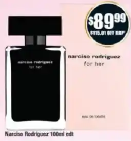 Chemist Warehouse narciso rodriguez for her offer