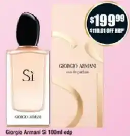 Chemist Warehouse Giorgio Armani Si 100ml edp offer
