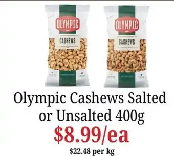 Farmer Jack's Olympic Cashews offer
